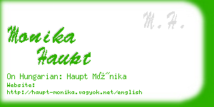 monika haupt business card